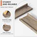 Picture Ledge Shelf, Small Floating Shelves Set of 8, 16 Inches Nursery Book Shelves for Toys Storage, Kids Bookshelf Wall Mounted for Living Room Bedroom Decor Books Photo Frames, Distressed Grey