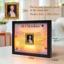 Sympathy Gift LED Rechargeable Memorial Shadow Box Picture Frame, Memorial Gifts for Loss of Mother Mom Dad Father, Bereavement Gifts Ideas in Memory of Loved One