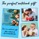 Light Blue A5 Lined Leather Journal Notebook,Inspirational Leather Journal Notebook for Men Women,200 Pages 100 Gsm Thick Ruled Paper Daily Diary for School,Travel,Business,Work (Light Blue)