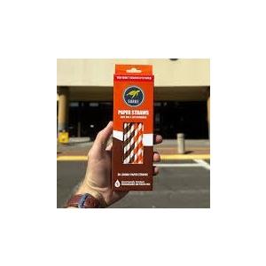 Surge 30 Paper Straws, Brown 