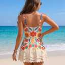 Blooming Jelly Womens One Piece Swimsuits Modest Plus Size Bathing Suit Over 50 Swimming Suits (L, Multicolor)