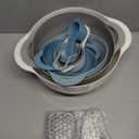 Mixing Bowls for Kitchen, 13 Piece Plastic Nesting Bowls Set Includes 2 Mixing Bowls, 1 Colander, 1 Sifter, 4 Measuring Cups, 5 Kitchen Gadgets for Baking Prepping Cooking and Serving, BPA Free