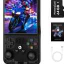 R36MAX Retro Handheld Game Console, 4.0 inch Retro Gaming Console with 64GB Memory, Video Game Consoles with 4000mAh Battery and 30+ Emulators, Ink Black