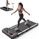 Walking Pad Treadmill, Under Desk Treadmill for Home and Office with Remote Control, Portable 2.5 HP Walking Jogging Running Machine in LED Display