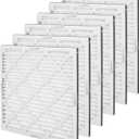 Amazon Basics 20x20x1 Air Filter 6-Pack, MERV 11 AC Furnace Filters, Dust, Pet, Allergen Control , Electrostatic (Actual Size: 19.75 x 19.75 x .75)