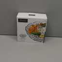 Godinger Crystal Appetizer Serving Platter for Parties Chips and Dip or Snacks Hosting Plate,Silver