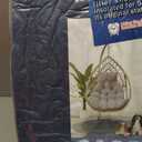 Egg Chair Cushion, Hanging Basket Chair Cushions with Pillow, Soft Outdoor Swing Cushions Replacement with Waterproof Patio Egg Chair Covers (Dark Blue)