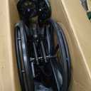 Drive Medical Cruiser X4 Lightweight Transport Wheelchair with Detachable Desk Arms and Swing-Away Footrests, Silver Vein