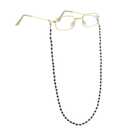Cupohus Old Lady Costume Set Grandma Wig Granny Wig Cap Madea Granny Glasses Eyeglass Chains Cords Faux Pearl Bead Necklace Women Cosplay Set 5 Pieces (grey bun)