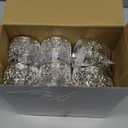 Cunhill 18 Pcs Mini Candy Bottles Mini Plastic Jars with Lids Small Champagne Bottles Storage Candy Favor Containers for Wedding Baby Shower Bridal Shower Party Favors Thank You Gifts (Silver)