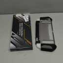 Mumba Dockable for Nintendo Switch 2 Case [2025 Blade Series] TPU Switch 2 Grip Protective Cover, Ergonomic Accessories for Console with Quick-Release Design for Switch 2 Joy Con Controllers (Black)