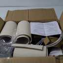 Dimmable Floor Lamp - 3 Lights Arc Floor Lamps for Living Room, 1000LM Modern Tall Standing Lamp With Beige Shades & Heavy Base, Mid Century Tree Floor Lamp for Bedroom Office, 3 LED Bulbs Included (Matte Black-Beige Linen Shades)