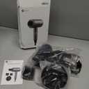 slopehill Professional Ionic Hair Dryer, Powerful 1800W Fast Drying Low Noise Blow Dryer with 2 Concentrator Nozzle 1 Diffuser Attachments for Home Salon Travel (Black)