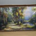 ARPEOTCY Large Landscape Wall Art,Nature Birch Tree Path Painting 20×40 in