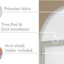 Redi Shade No Tools Original Arch Light Filtering Cellular Fabric Shade Natural, 72" W x 36" H