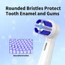 10 Pack iO Toothbrush Replacement Heads Compatible with Oral-B iO Series, Fit for iO 3/4/5/6/7/8/9/10 Electric Toothbrush, White 5-Pack + Black 5-Pack
