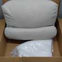 Bed Pillow for Sitting Up, Headboard Cushion Reading Pillows for Sofa Bed Office Chair, Rest Cushion Adjustable Wedge Cushion Pillow, Provides Lumbar Support (Color : Gray, Size : 45x50x22cm)
