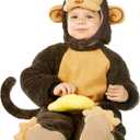 Spooktacular Creations Halloween Monkey Costume Toddler, Kids Monkey Costume for Baby Halloween Animal Dress Up Party (18-24 Months)
