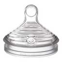 NUK Simply Natural Baby Bottle Nipples - Fast Flow, Silicone, Extra Soft, Anti-Colic Air System, BPA-Free, Pack of 2