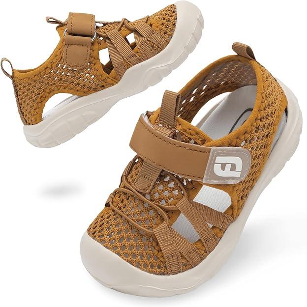 JOINFREE Toddler Boys Girls Water Shoes Breathable Qucik Dry Sport Beach Sandals Lightweight Barefoot Flexible 12