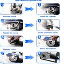 45 Degree Tile Chamfering Tool, Angle Grinder Stand for 45 Tile Cutting, Tile Cutter Tools Compatible with 100-Type Angle Grinders, Angle Grinder Attachments for Chamfering, Angle Can be Adjusted