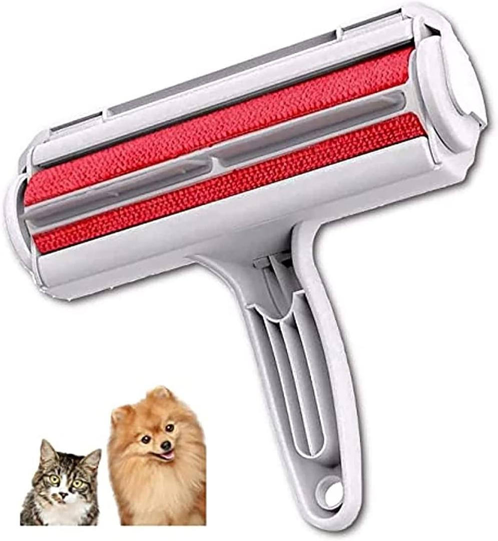Pet Hair Remover - Lint Roller for Pet Hair - Cat and Dog Hair Remover for Couch, Furniture, Carpet, Car Seat, Reusable Pet Hair Roller/Self-Cleaning Base