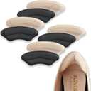Heel Pads for Shoes, Soft and Flexible Heel Grips for Women Shoes Too Big, Relief of Pain for Women and Men, Improved Fit and Comfort, 4 Pairs