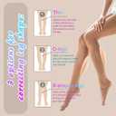 Majurphy Silicone Adhesive Calf Pads, Calf Corrector,Soft Invisible Shaping Calf Straight Leg Patches for Crooked or Thin Skinny Legs 1 Pair, Orange, Medium (Beige)