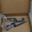 2 Pcs Desk Clamp, Black Metal, Desk Mount, Durable Finish, Pegboard Fixing Bracket, Office Game Home Desktop Accessories Bracket