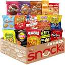 Frito-Lay Ultimate Snack Care Package, Variety Assortment of Chips, Cookies, Crackers & More, (Pack of 40)