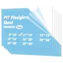 Art3d 5-Pack of 1114" PET/Plexiglass Sheets, Transparent Clear Flexible Plastic Sheet Panels for Craft, Picture Frames, Sign Blank, DIY Display Project