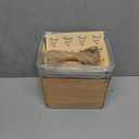 Kucoele 7 x 5 Inches Large Charcuterie Boxes with Clear Lids, 25 Pack Disposable Bakery Dessert Boxes, To Go Food Containers for Pastries, Chocolate Strawberries, Sandwiches, Cookies (Brown)