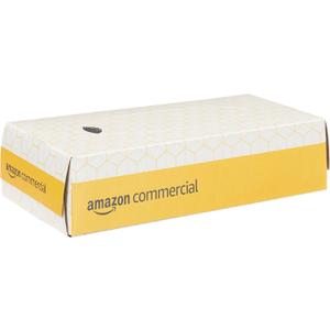 AmazonCommercial 2-Ply White Facial Tissue, Flat Box, FSC Certified, Unscented, 3000 Count (30 Packs of 100), 8 x 8 Sheet