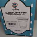 [100 PACK] 12 oz Clear Plastic Cups With Strawless Sip Lids, Disposable Plastic Cups With Sip Through Lids for Ice Coffee, Smoothie, Slurpee, or Any Cold Drinks