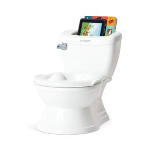 Summer Infant by Ingenuity My Size Potty Pro in White, Toddler Potty Training Toilet, Lifelike Flushing Sound, for Ages 18 Months+, Up to 50 Pounds