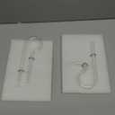 Ailindany Glass R Lily Pipe Inflow Outflow Set Aquatic R Shape Outflow Pipe Set for Aquarium Planted Tank Filter 13mm for 12/16mm(1/2" ID) Tubing