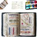 2026 New Embroidery Stitch Book Kit, Portable All Scenario Embroidery Stitch Book, Comes with a Complete Toolkit and Instructional Tutorial, Perfect for Beginners and Craft Lovers (1-Piece Set)