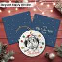 3 x Hamster Ornaments for Christmas Tree Decorations 2025, Unique Animal Lover Gifts for Women Men, Ceramic Ornaments Gift for Hamster Lovers, Xmas Gifts for Christmas Hanging Decorations