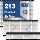 2Pack 213 Filter Replacement Compatible with AprilAire 213 Whole House Air Purifiers Models,1210,1620,2210,2216,3210,4200,MERV 13 Furnace Filter Replacement,20x25x4inch