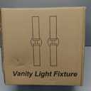 Indoi Wall Sconces Set of Two, 22" Black and Gold Bathroom Sconces with Clear Glass, Hardwired Modern Sconces Wall Decor Set of 2 Wall Light fixtures for Bathroom Mirror Living Room Hallway Bedroom