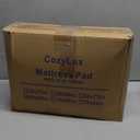 CozyLux Queen Size Mattress Pad Pillow Top Cotton Cooling Mattress Topper 8-21" Deep Pocket Mattress Cover Quilted Fitted Cooling 450GSM Mattress Protector (60x80 inch,White)