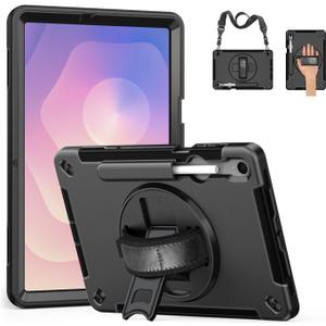 Junfire Protective Case for Galaxy Tab S11 11-inch 2025 with Screen Protector, Samsung Tab S11 Shockproof Case with 360Rotating Kickstand/S-Pen Holder/Hand Strap/Shoulder Belt