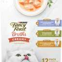 Purina Fancy Feast Lickable Broth Topper Complement Creamy Wet Cat Food Variety Pack - (Pack of 12) 1.4 oz. Pouches, Best If Used By JUL 2027