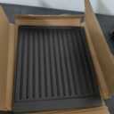 2-in-1 Reversible 14” x 16” Pre-Seasoned Cast Iron Cooking Griddle for Gas Stove/Charcoal/Electric/Propane/Gas Grill, Flat Griddle Top Plate for Camping Tailgating