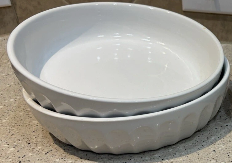 Mason Craft & More 9x2.5 Plates in White 2 Pack