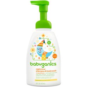Babyganics Baby Shampoo + Body Wash Pump Bottle, Orange Blossom, 16oz