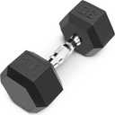 Marcy Inspire Rubber Hex dumbbell  -  30lb, Single