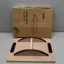 Wooden Rocker Balance Board, 17" x 13.4", Dual-Direction Wobble with 17 Tilt, Non-Slip Core & Stability Trainer for Adults, Seniors, Rehab & Office  Supports 400 lbs, Ideal for Home & Gym