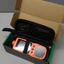 Portable Oxygen Detector, Rechargeable O2 Monitor with Sound, Light, Vibration Alarms, Oxygen Air Quality Meter Measures Temperature & Humidity for Indoor Outdoor Use