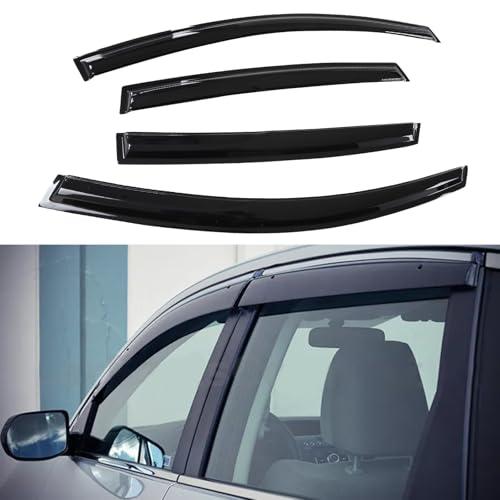 Quxunzzz Rain Guards Side Window Visor Vent Outside Mount, Fits for Honda CRV CR-V 2012 2013 2014 2015 2016 Easy Installation（4PCS）